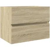 vidaXL Wastafelkast 60x38,5x45 cm spaanplaat sonoma eikenkleurig