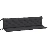 vidaXL Tuinbankkussens 2 st 200x50x7 cm oxford stof zwart