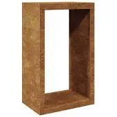 vidaXL Brandhoutrek 60x40x100 cm weervast staal
