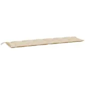 vidaXL Tuinbankkussen 200x50x7 cm oxford stof beige