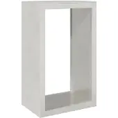 vidaXL Haardhoutrek 60x40x100 cm roestvrij staal