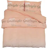 vidaXL Dekbedovertrekset 260x240 cm katoen roze