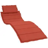 vidaXL Ligbedkussen 186x58x4 cm stof gemêleerd rood