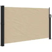 vidaXL Windscherm uittrekbaar 117x300 cm beige