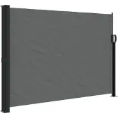 vidaXL Uitschuifbaar zijluifel antraciet 140x600 cm