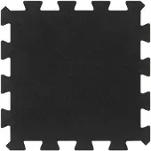 vidaXL Rubbertegels 16 st 16 mm 30x30 cm zwart