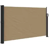 vidaXL Windscherm uittrekbaar 120x500 cm taupe