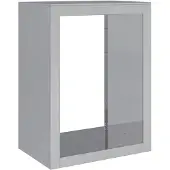 vidaXL Haardhoutrek 60x40x80 cm gegalvaniseerd staal
