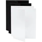 V-Flat World Tabletop V-Flats - Medium (20"x35") 2x White 2x Black