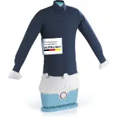 DS Produkte Strijkijzer met timerfunctie voor overhemden & blouses - Blauw