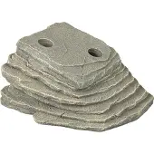 Terra Della Krekelrots - Voederrots voor Reptielen met Tunnels - Stimuleert Jachtgedrag - 21x17x11cm - Grijs