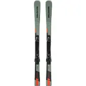 Salomon - Packs (ski's & bindingen) - S/Max 8 XT + E M11 Black/Grey voor Unisex - Maat 163 cm - Groen