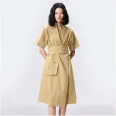 Smart & Joy Katoenen kimono wrap jurk