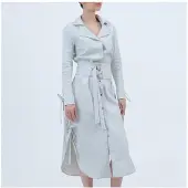Smart & Joy Lange kleermakershirtjurk