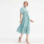 Smart & Joy Thee -jurk met gelaagde ruches