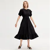 Smart & Joy Trapeze -jurk met gepofte mouwen