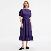Smart & Joy Trapeze -jurk met gepofte mouwen