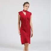 Smart & Joy Stretch suede jurk