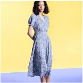 S&J Weekends Liberty Printed Empire Dress