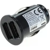 OTB USB autolader met 2 poorten - Smart IC - 4,8A / zwart