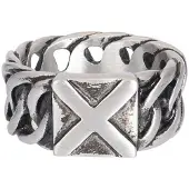 Ixxxi Men Herenring Hummer Mat Zilver