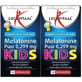 Lucovitaal 2x Melatonine Puur Kids 30 zuigtabletten