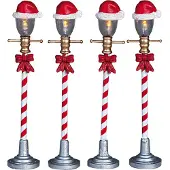 Lemax Kerstfiguur Santa hat street lamp
