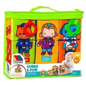 MOLTO Fabric Learning Cubes 6 Pieces Veelkleurig Kinderen