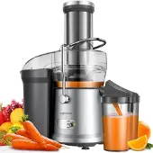 Safecourt Kitchen Sapcentrifuge – 3 Snelheden & Schuimseparator – 1200 W – 32 x 19 x 41 cm – Zilver
