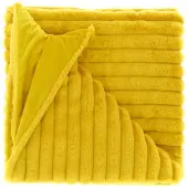 Unique living | plaid peppe 150x200cm bamboo yellow