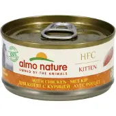 Almo Nature cat kitten kip kattenvoer - 10x 70g