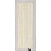Ebi krabmat Krappa rechthoekig wit - sterk geweven sisal - 58 x 24 x 1.5 cm