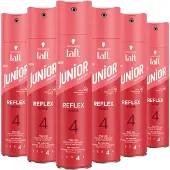 Schwarzkopf 6x Junior Hairspray Ultra Reflex Shine 250 Ml
