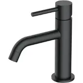 FortiFura Calvi Slim Wastafelkraan - 17.4cm - opbouw - mat zwart SW377835