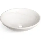 Saniclass Pesca Arino waskom - 42x42x14cm - Rond - Marmer - Wit