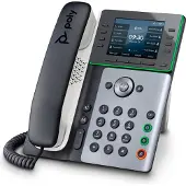 HP Poly Edge E300 IP PH PoE-e, Telefoon, Zwart, Grijs, Wit