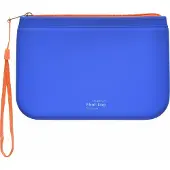 FolderSys Phat-Bag Toilettas / Etui A6 Blauw met rits en draaglus, 2 stuks
