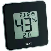 TFA-Dostmann Style 30.5021.01 Thermo- en hygrometer Zwart