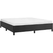 vidaXL Bedframe, zwart, 180x200 cm, kunstleer