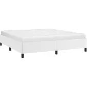 vidaXL Bedframe, wit, 180x200 cm, kunstleer