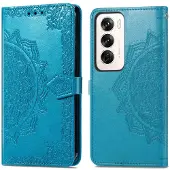 IMoshion Mandala Bookcase voor de Oppo Reno 12 - Turquoise