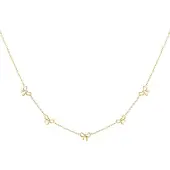 Yehwang Charmante strikken ketting - goud