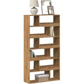 vidaXL Boekenkast 100x33x187,5 cm bewerkt hout artisanaal eikenkleurig
