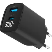 Gembird 2-poorts 30W USB snellader, LCD, zwart