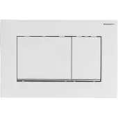 Geberit Sigma 30 bedieningspaneel Wit / glansverchroomd / wit