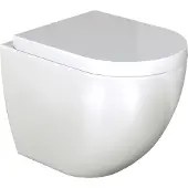 Luca Varess Livello verhoogd hangtoilet glanzend wit randloos