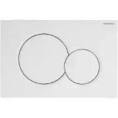 Geberit Sigma 01 bedieningsplaat tweeknops frontbediening Wit