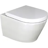 Luca Varess Calibro hangtoilet Glanzend Wit randloos