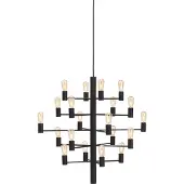 Herstal Manola Kroonluchter 20 Lights | Black