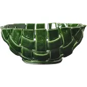 Ferm Living Plait kom Ø24 cm Emerald green
